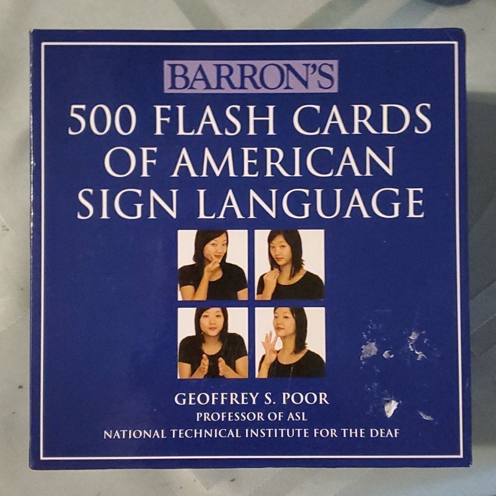 BARRON'S 500 FLASH CARDS OF AMERICAN SIGN LANGUAGE